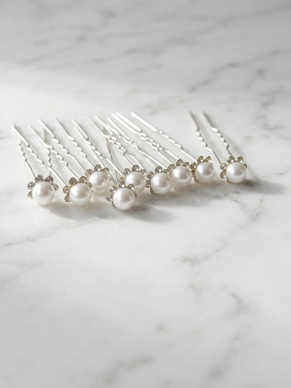 Set Pinzas Perla Granada (8 uds)
